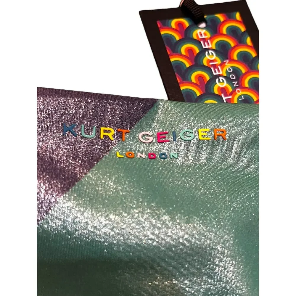 Kurt Geiger London KENSINGTON Multi Shimmer Stripe Bikini bottoms | Sz XL - Picture 11 of 16